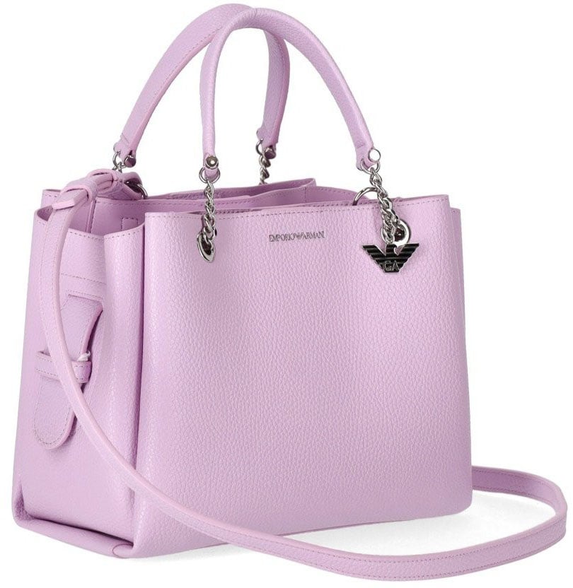 Emporio Armani EMPORIO ARMANI CHARM PEONIA HANDBAG Roze