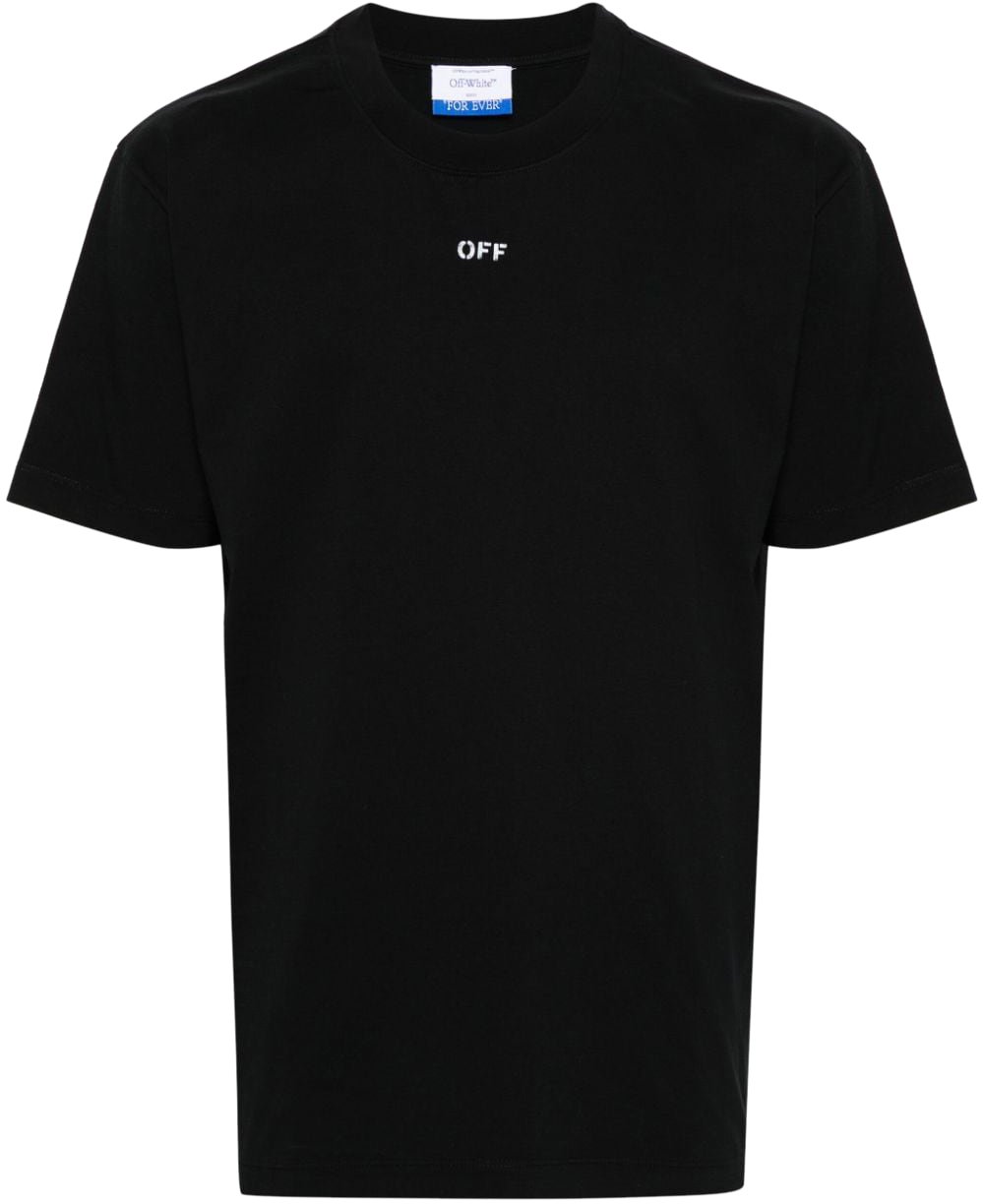 OFF-WHITE T-Shirt con Logo Zwart