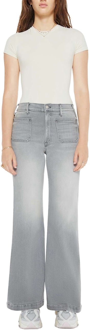 Mother Denim Hustler Roller Patch Blauw
