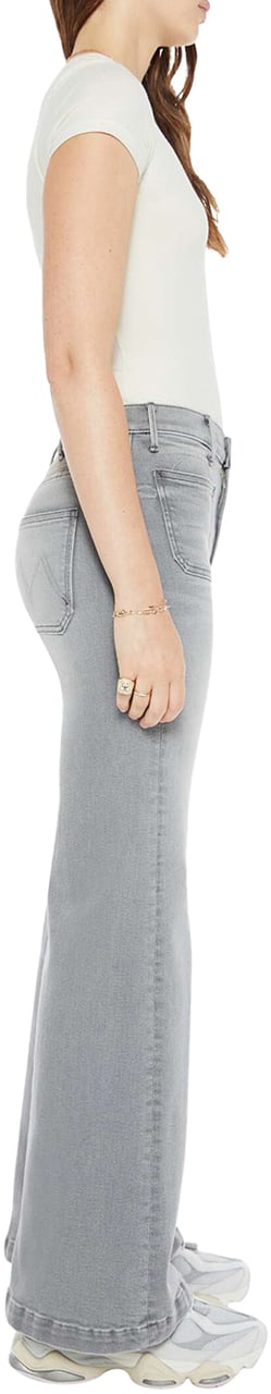 Mother Denim Hustler Roller Patch Blauw