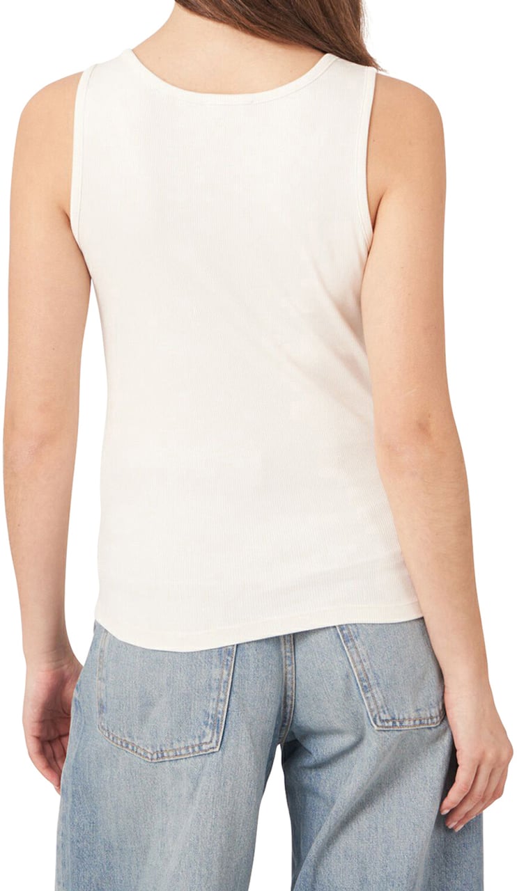 Repeat Cashmere jersey top Wit
