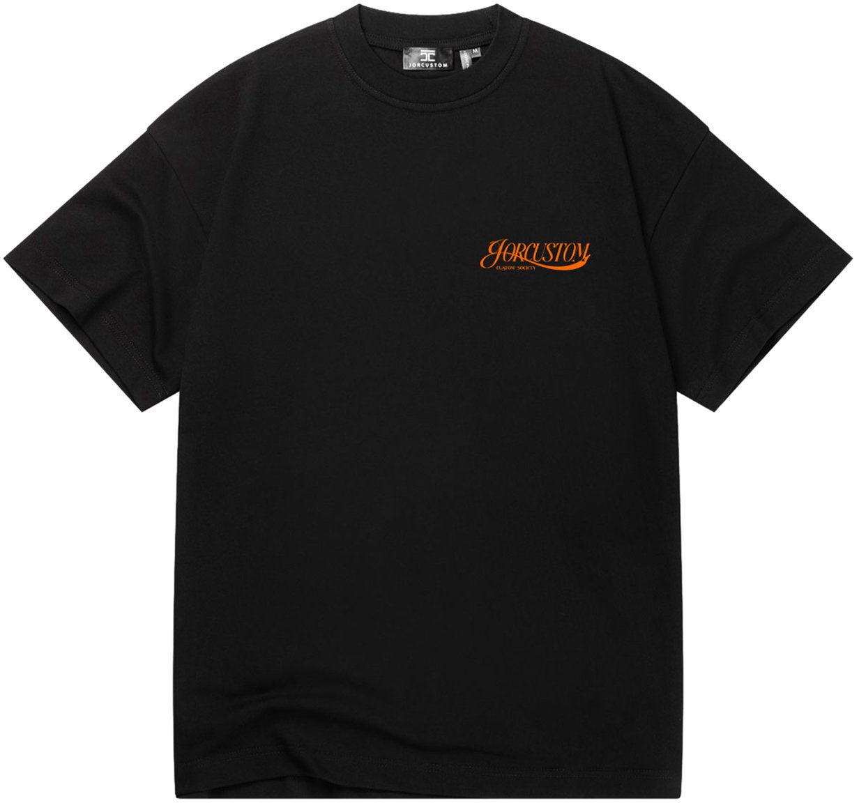 JORCUSTOM Script Kd Loose Fit T-Shirt Black Zwart