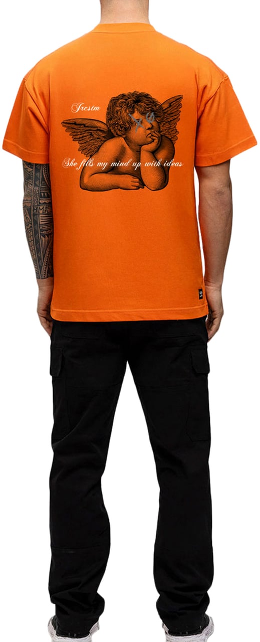 JORCUSTOM Angel Kd Loose Fit T-Shirt Orange Oranje