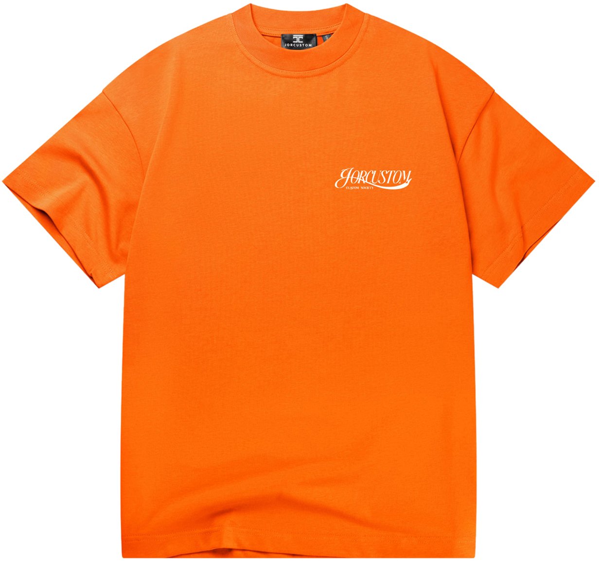 JORCUSTOM Script Kd Loose Fit T-Shirt Orange Oranje