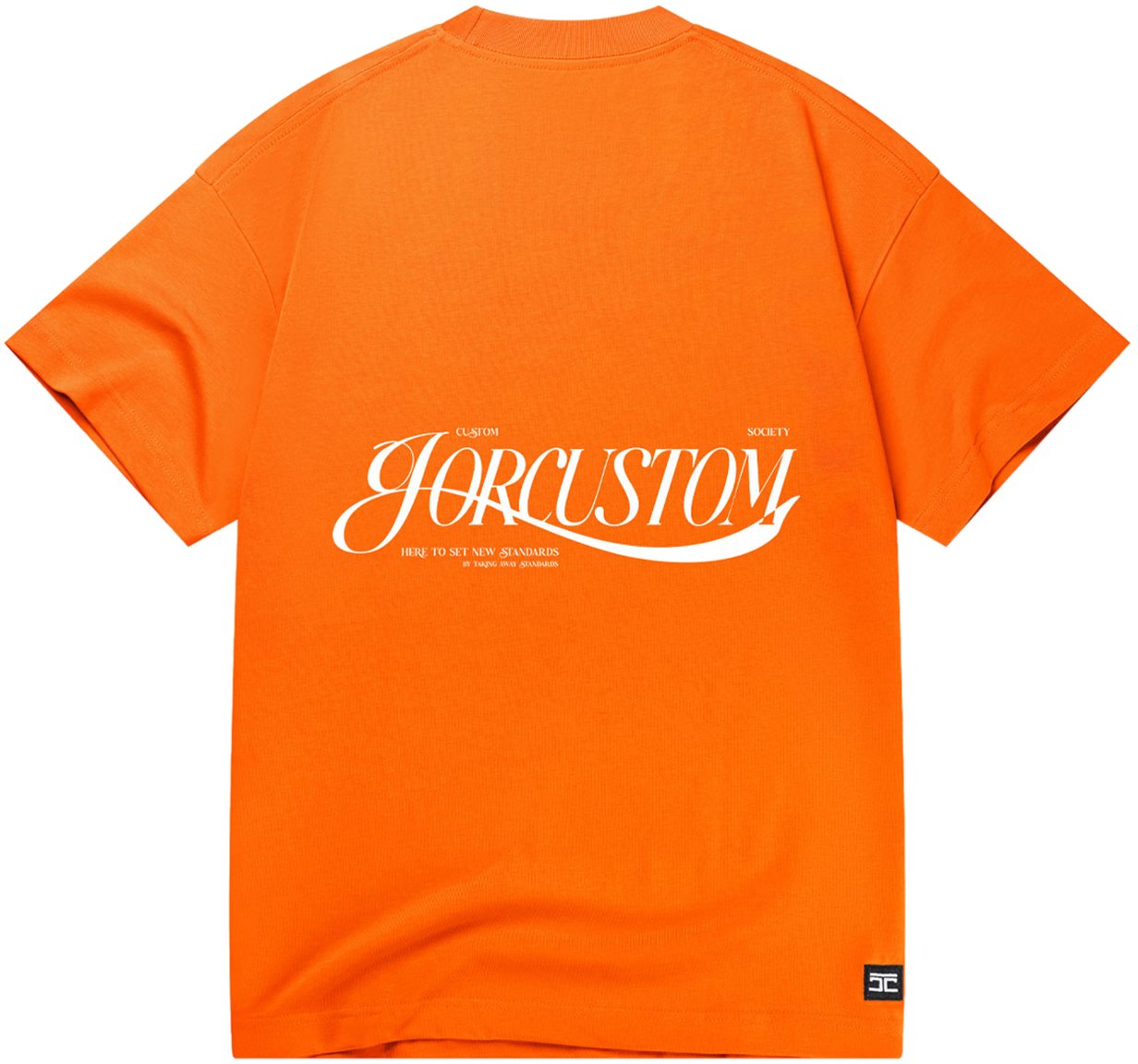 JORCUSTOM Script Kd Loose Fit T-Shirt Orange Oranje