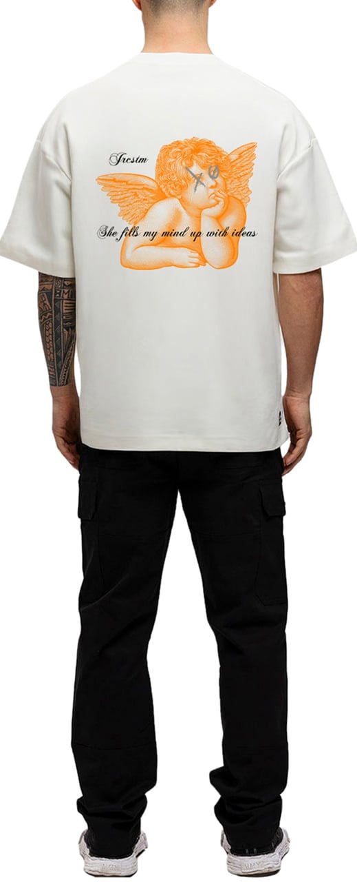 JORCUSTOM Angel Kd Oversized T-Shirt White Wit
