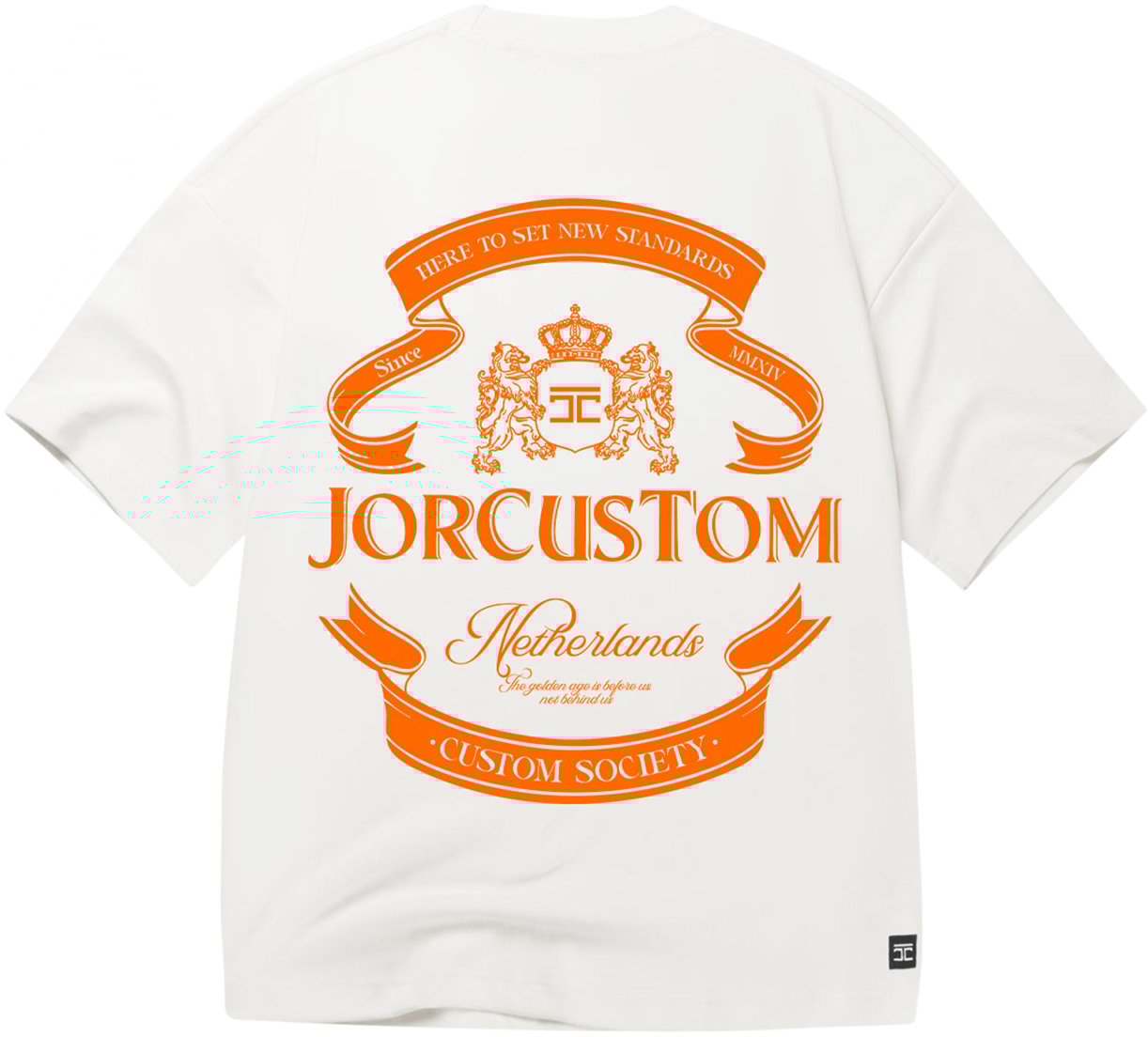 JORCUSTOM Ribbon Kd Oversized T-Shirt White Wit