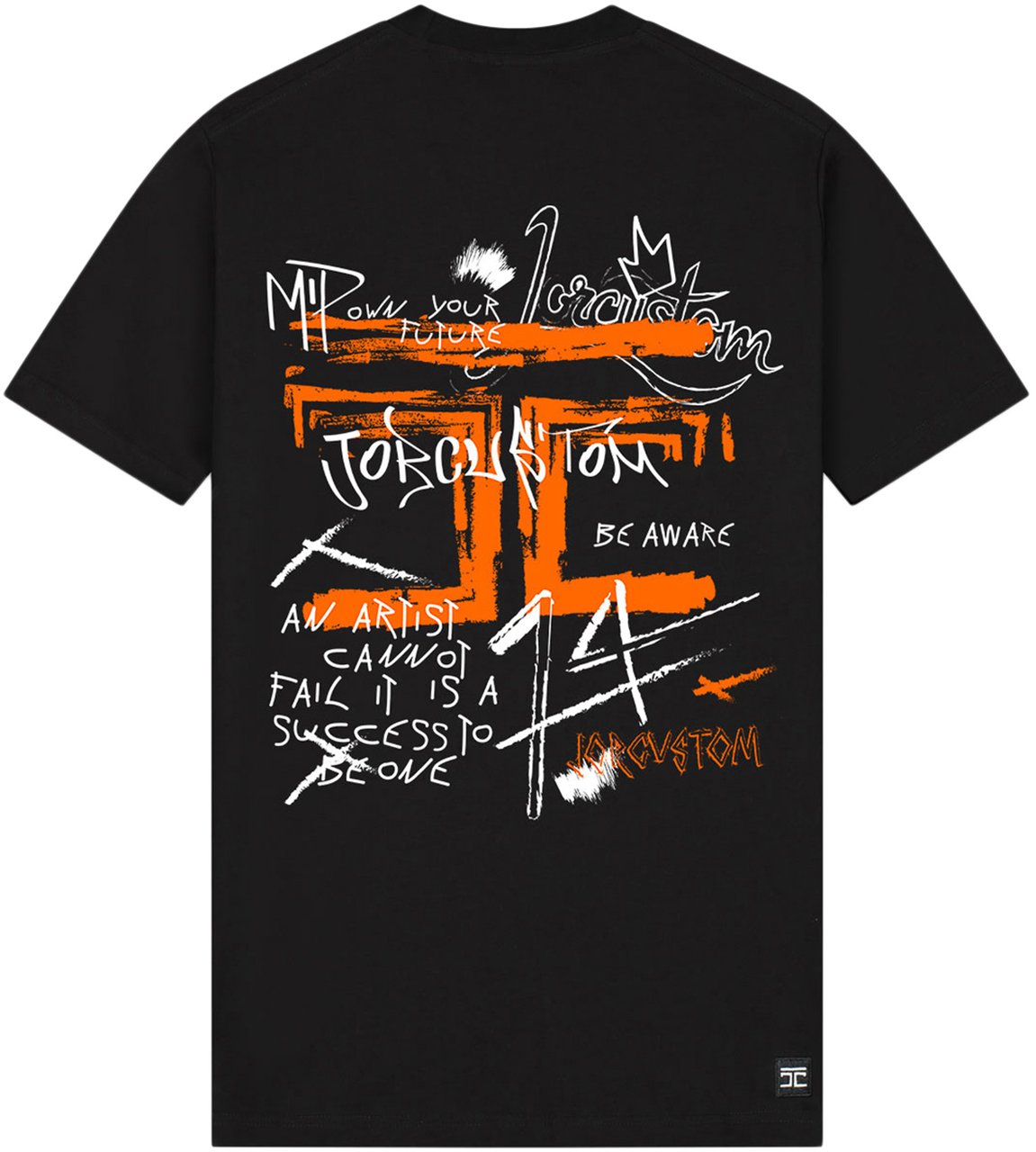 JORCUSTOM Artist Kd Slim Fit T-Shirt Black Zwart