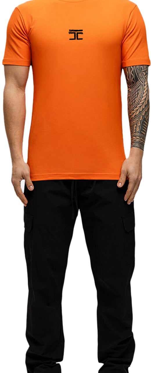 JORCUSTOM Artist Kd Slim Fit T-Shirt Orange Oranje
