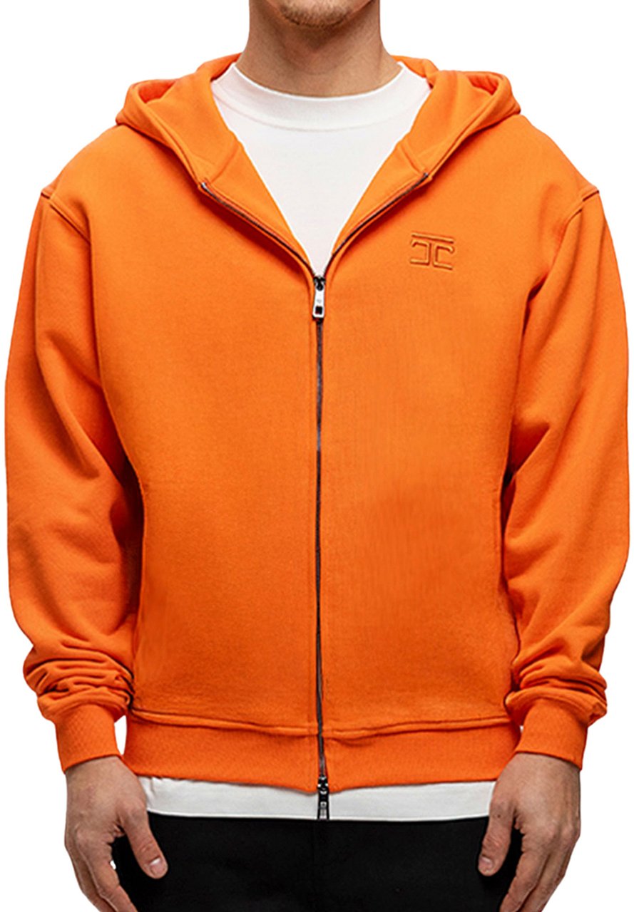 JORCUSTOM Ribbon Kd Zipped Hoodie Orange Oranje