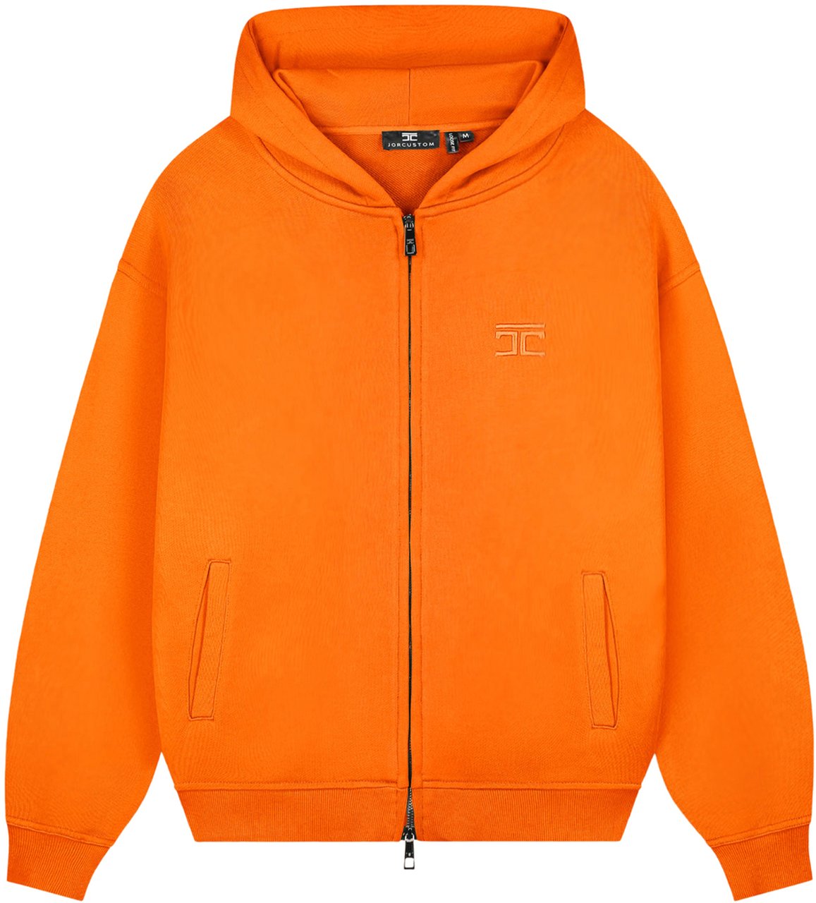 JORCUSTOM Ribbon Kd Zipped Hoodie Orange Oranje