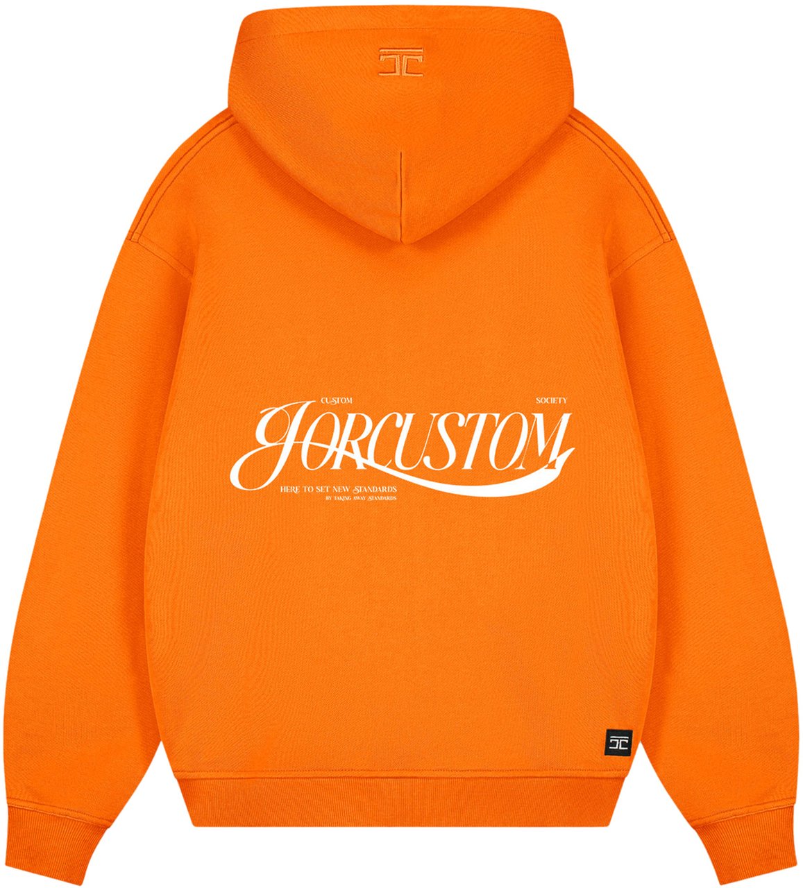 JORCUSTOM Script Kd Zipped Hoodie Orange Oranje