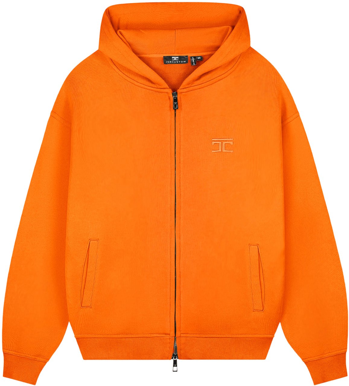 JORCUSTOM Script Kd Zipped Hoodie Orange Oranje