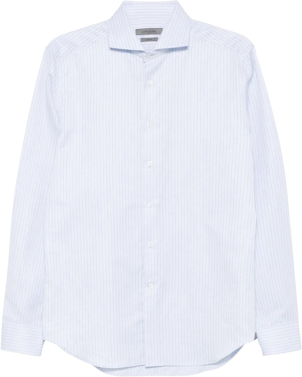 Corneliani hemd streep blauw Blauw