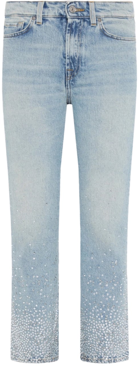 7 For All Mankind Jeans strass Blauw
