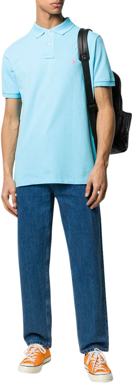 Ralph Lauren Classic Polo Turquoise Blauw