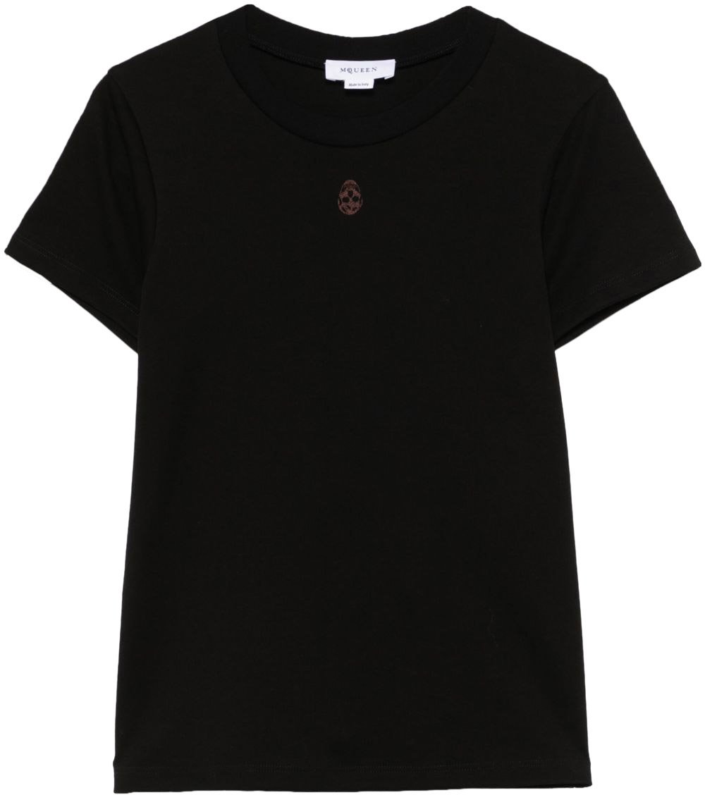 Alexander McQueen T-Shirts And Polos Black Zwart