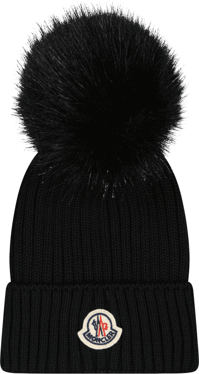 Moncler Moncler Kinder Meisjes Muts Zwart Zwart