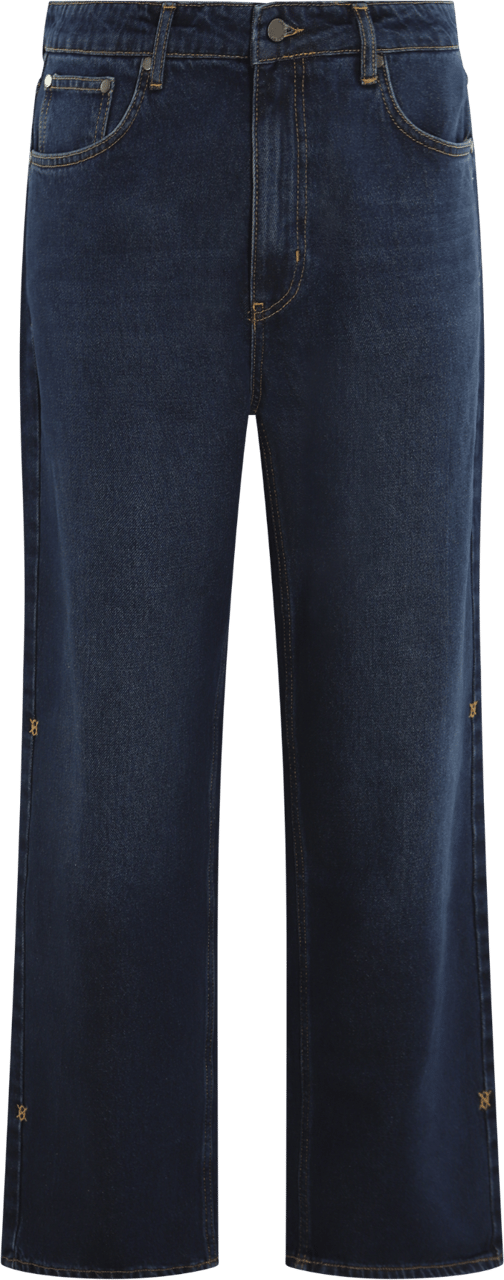 Daily Paper Heren Washed Jeans Blauw Blauw