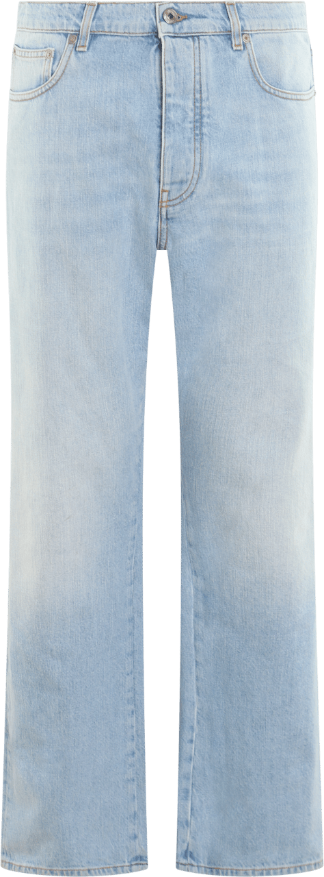 OFF-WHITE Heren Fresco Diag Relaxed Jeans Blau Blauw