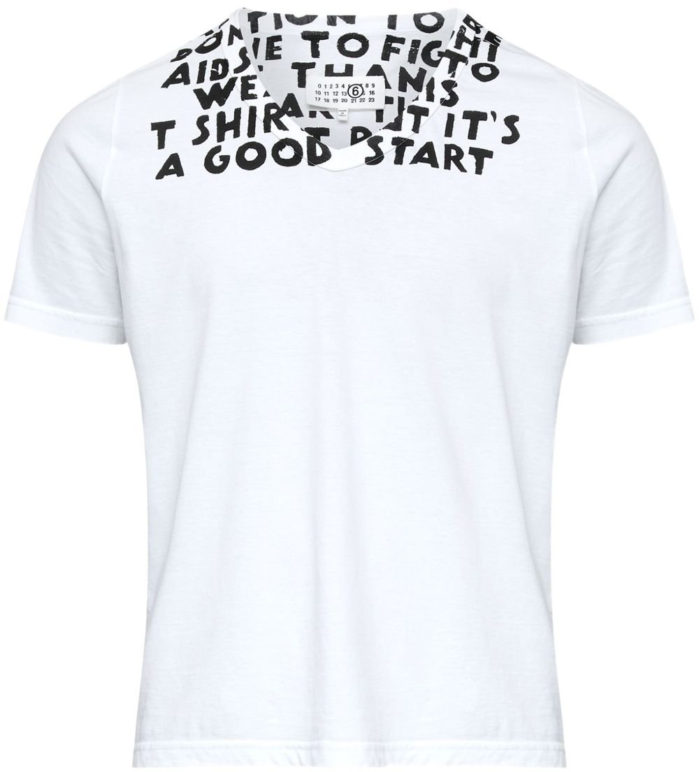MM6 Maison Margiela T-Shirts And Polos White Wit