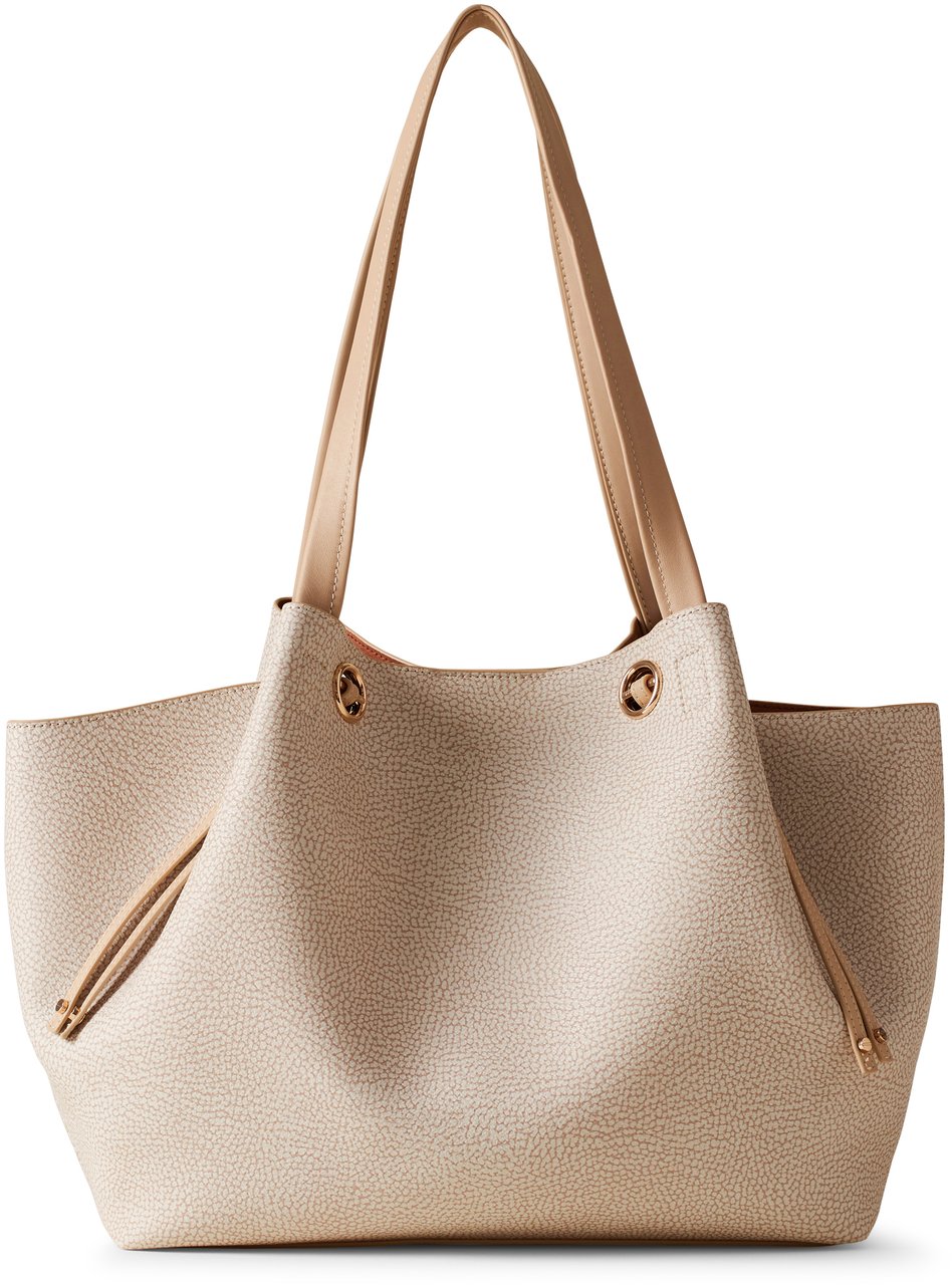 Borbonese MAREE SHOPPER MEDIUM Beige