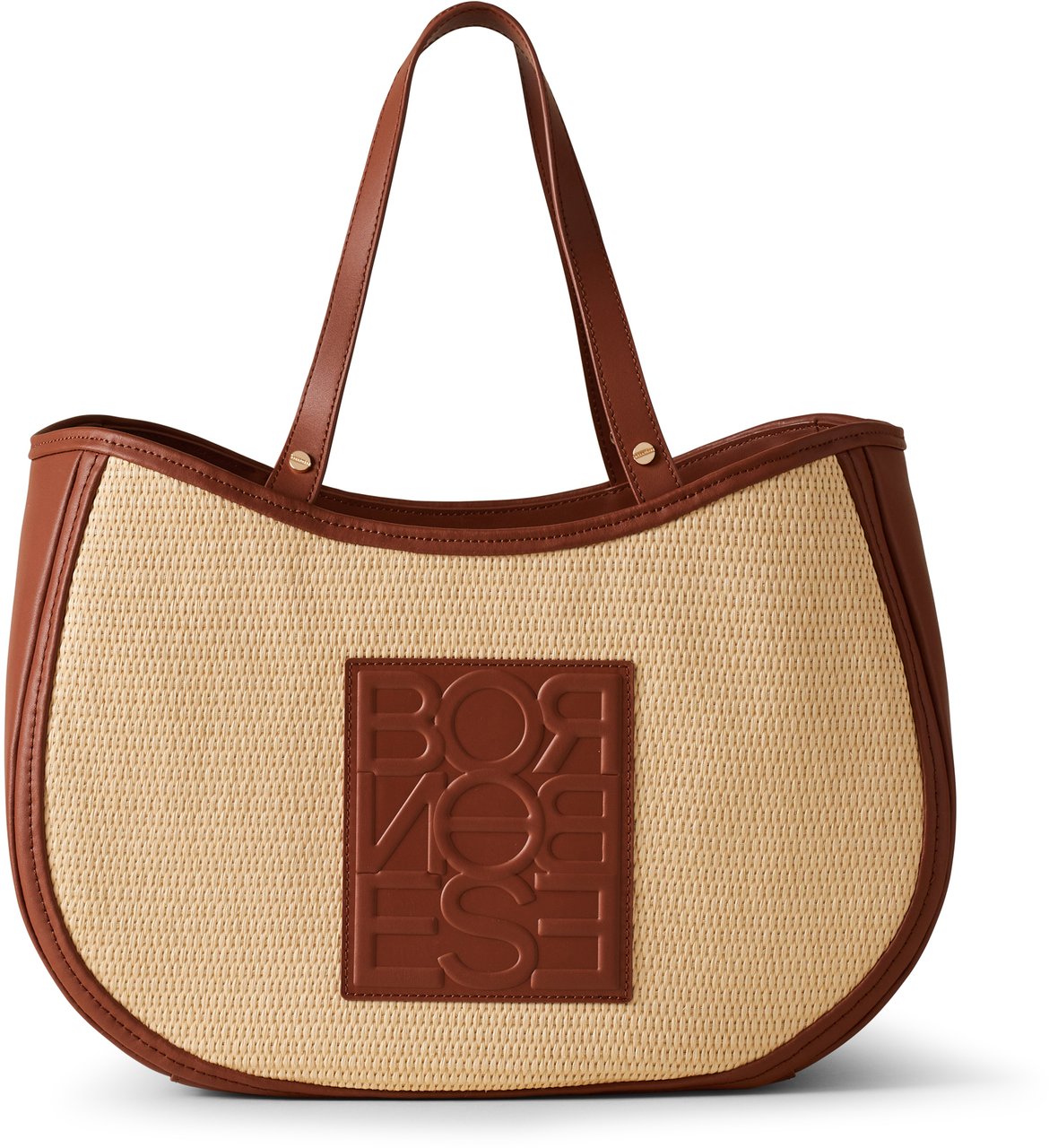 Borbonese RIVIERA SHOPPER LARGE Beige