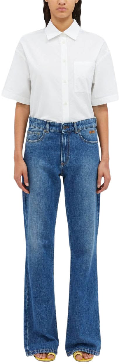 MSGM Msgm Jeans Blue Blauw