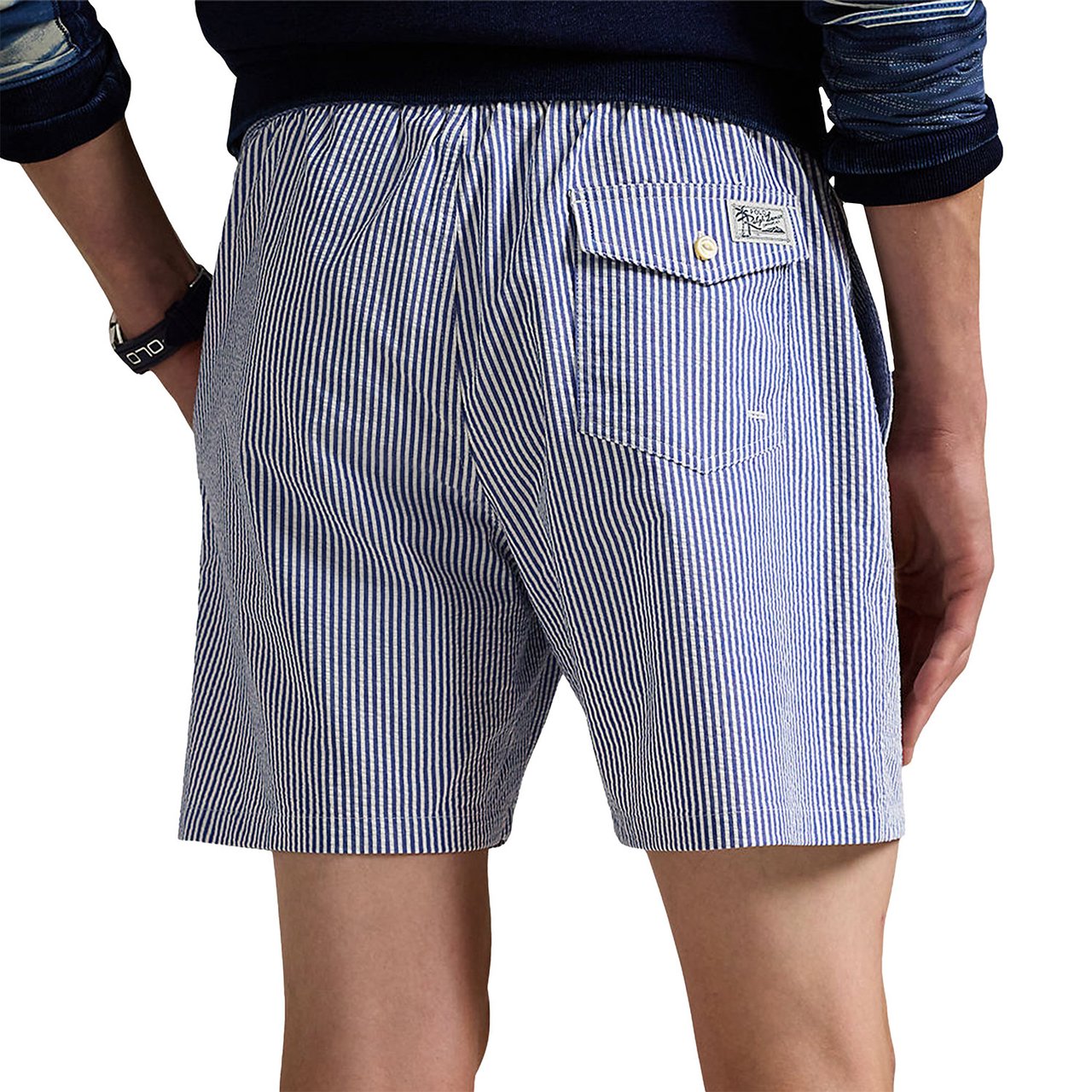 Ralph Lauren Zwembroek Gestreept Blauw-Wit Blauw