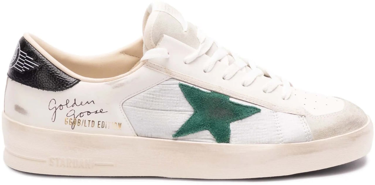Golden Goose Sneakers Whitesilverblackgreen Wit