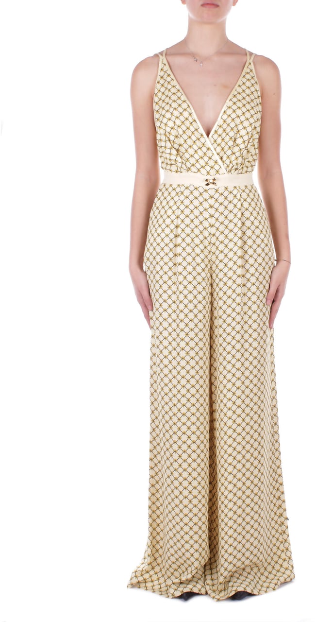 Elisabetta Franchi Trousers Curry Geel