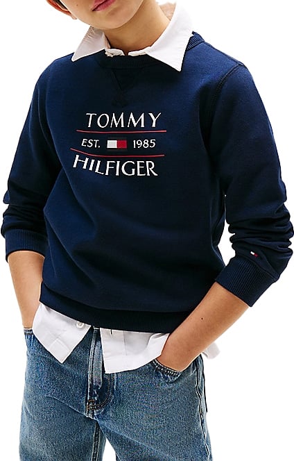 Tommy Hilfiger Tommy Flag Hilfiger Sweatshirt Blauw