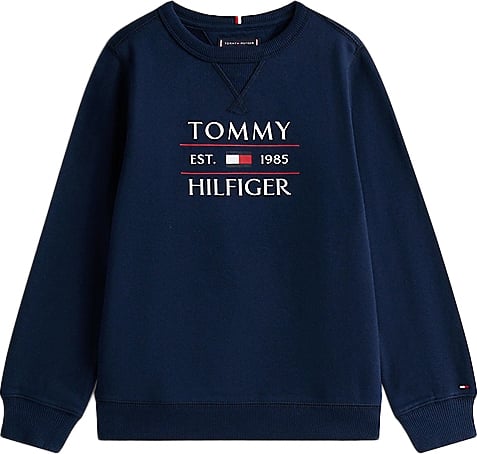 Tommy Hilfiger Tommy Flag Hilfiger Sweatshirt Blauw