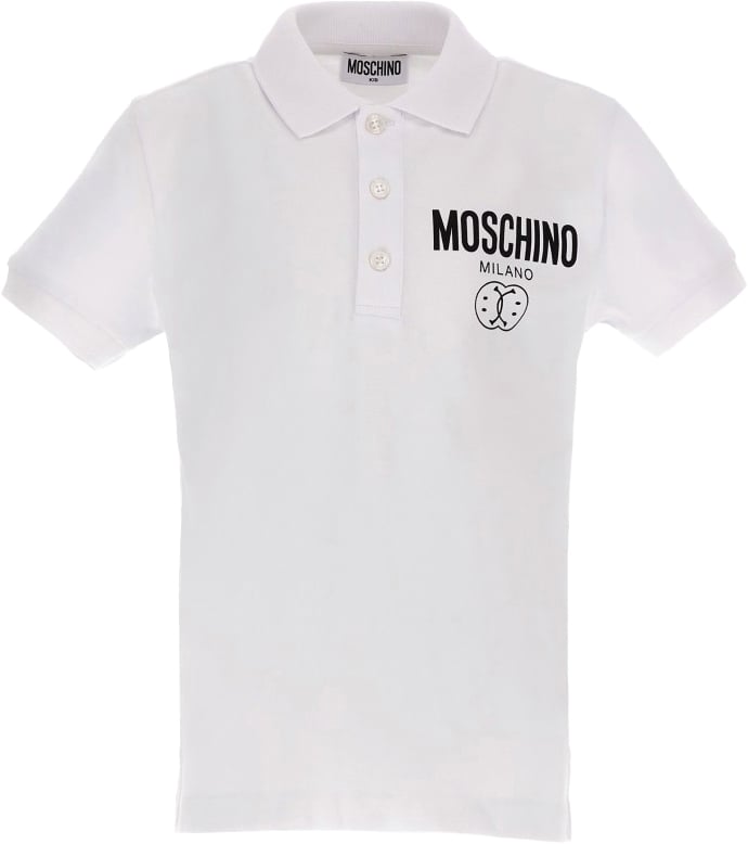 Moschino Wit Polo Wit