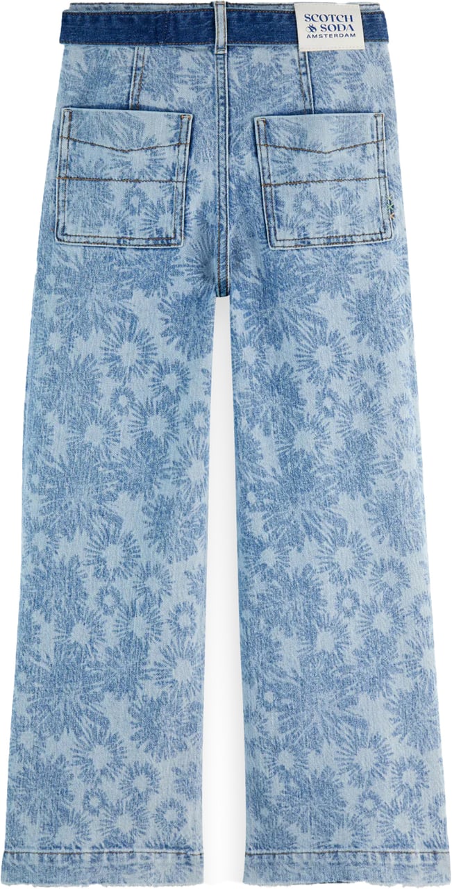 Scotch & Soda The Wave High Rise Wide Leg Blauw