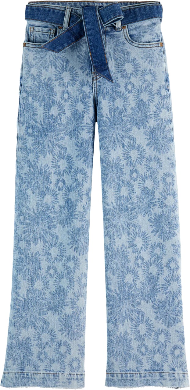 Scotch & Soda The Wave High Rise Wide Leg Blauw