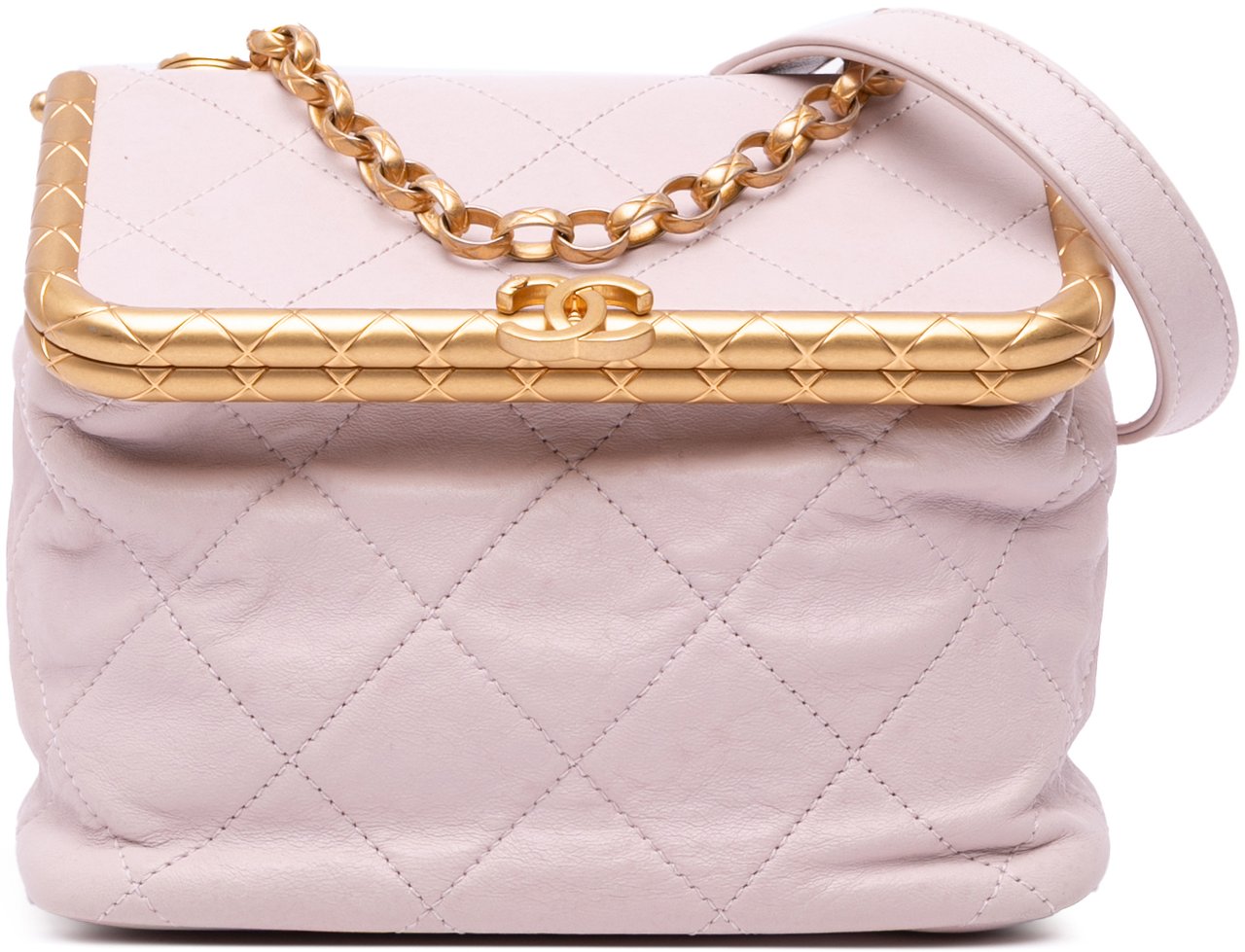 Chanel Quilted Lambskin My Crush Vanity Bag Roze