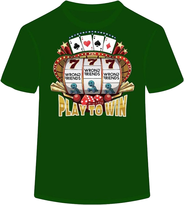 Wrong Friends Wrong Friends LAS VEGAS Sloan T-Shirt Groen