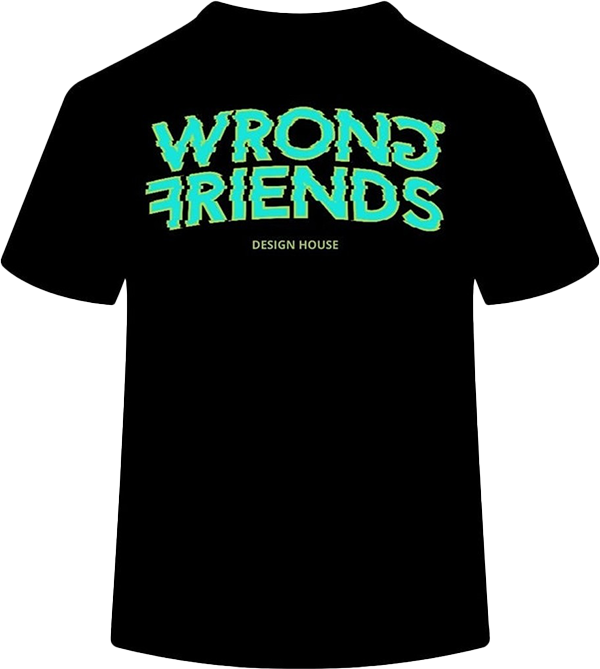 Wrong Friends Wrong Friends Dinan T-Shirt Zwart