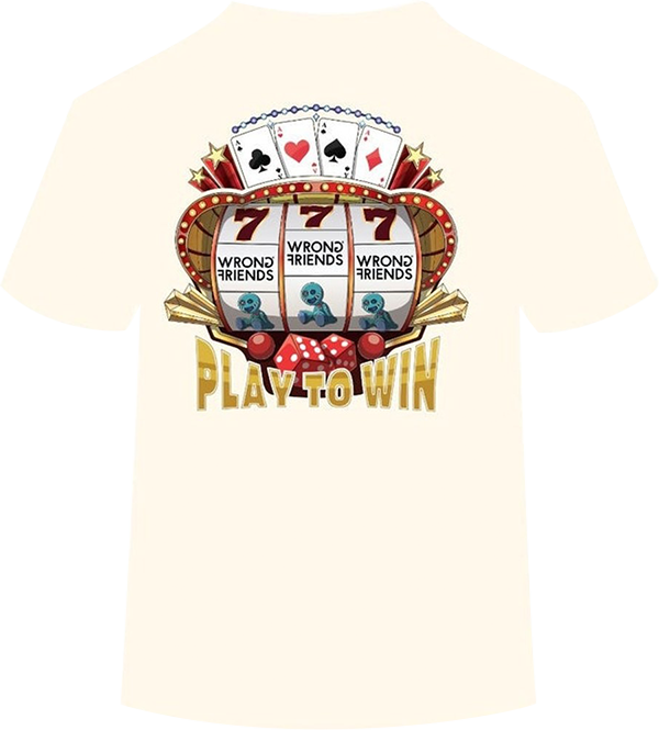 Wrong Friends Wrong Friends LAS VEGAS Sloan T-Shirt Beige
