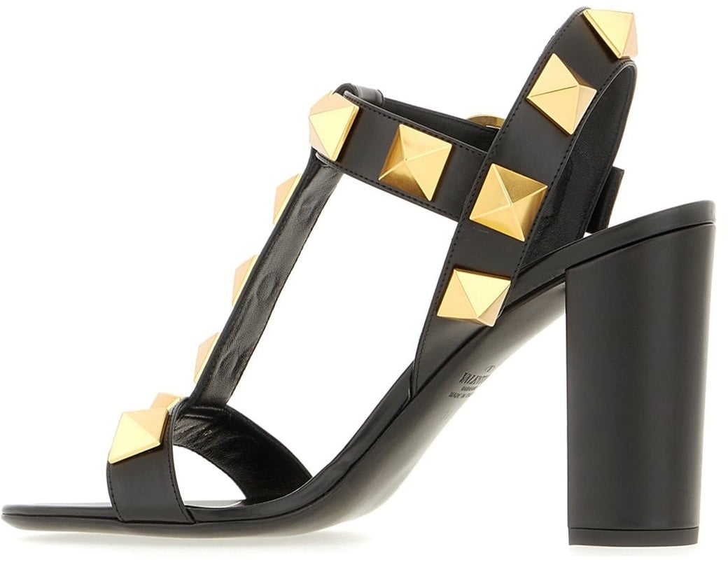 Valentino Valentino Garavani Roman Stud Sandals Zwart