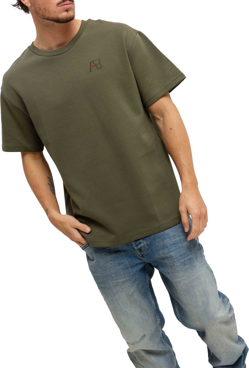 AB Lifestyle Regular Fit T-Shirt Heren Groen Groen