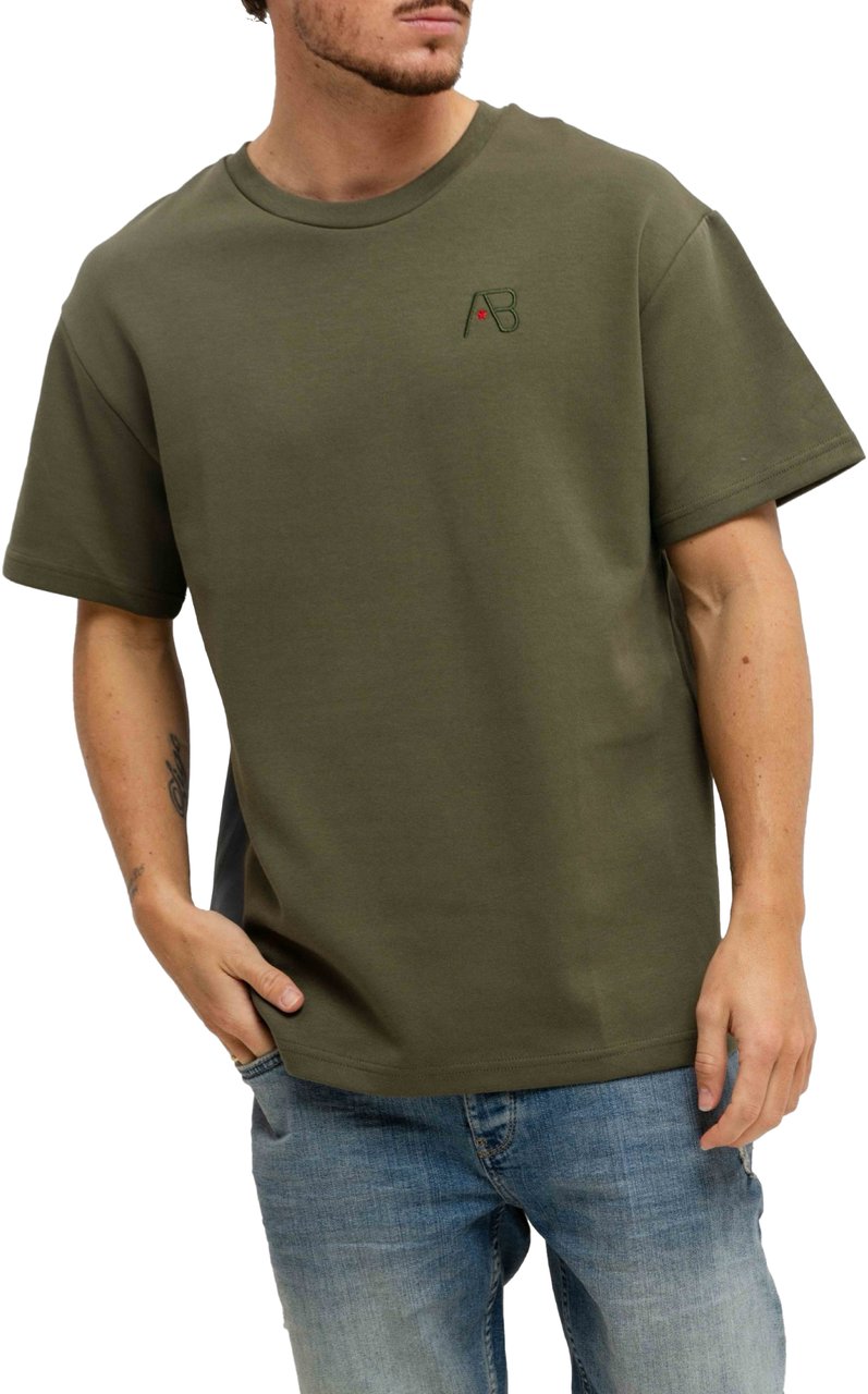 AB Lifestyle Regular Fit T-Shirt Heren Groen Groen