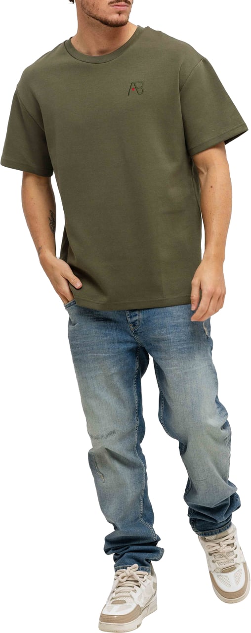 AB Lifestyle Regular Fit T-Shirt Heren Groen Groen