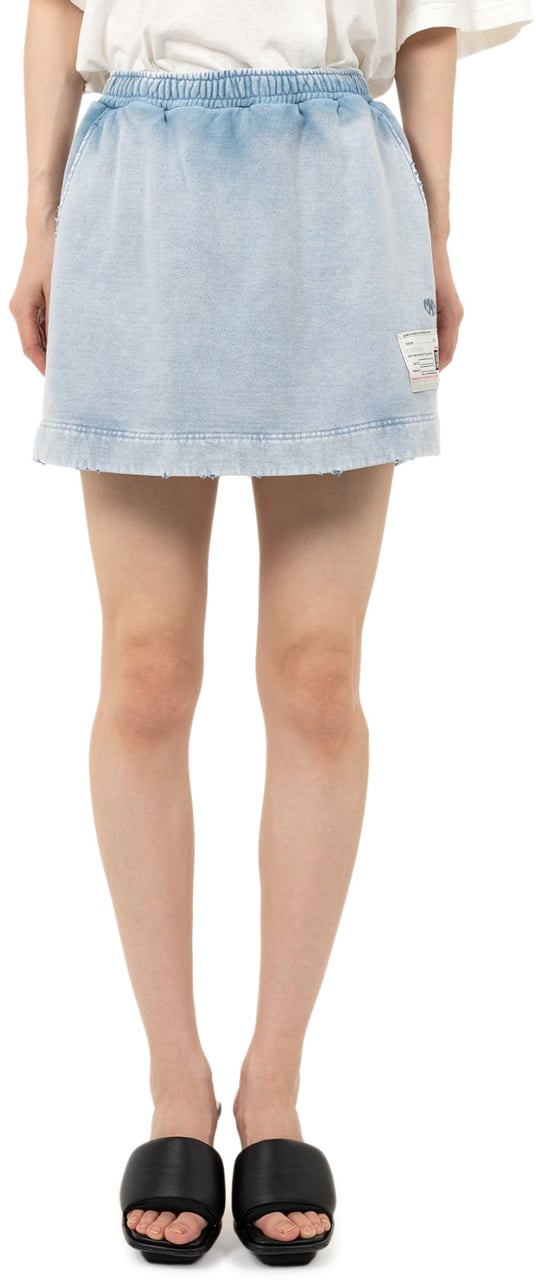Maison Mihara Yasuhiro Bleached Shorts Blue Blauw