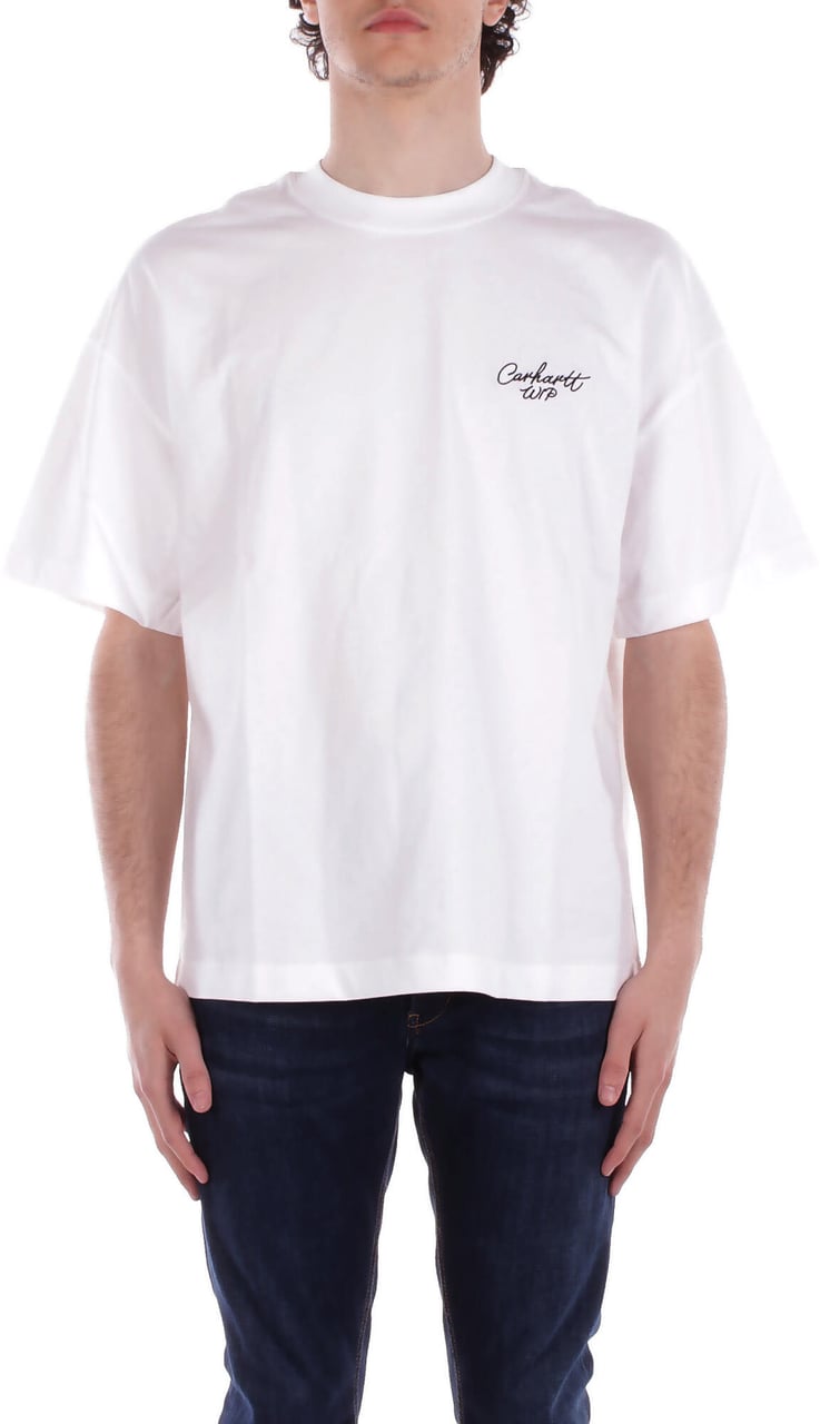 Carhartt T-Shirts And Polos White Black Zwart
