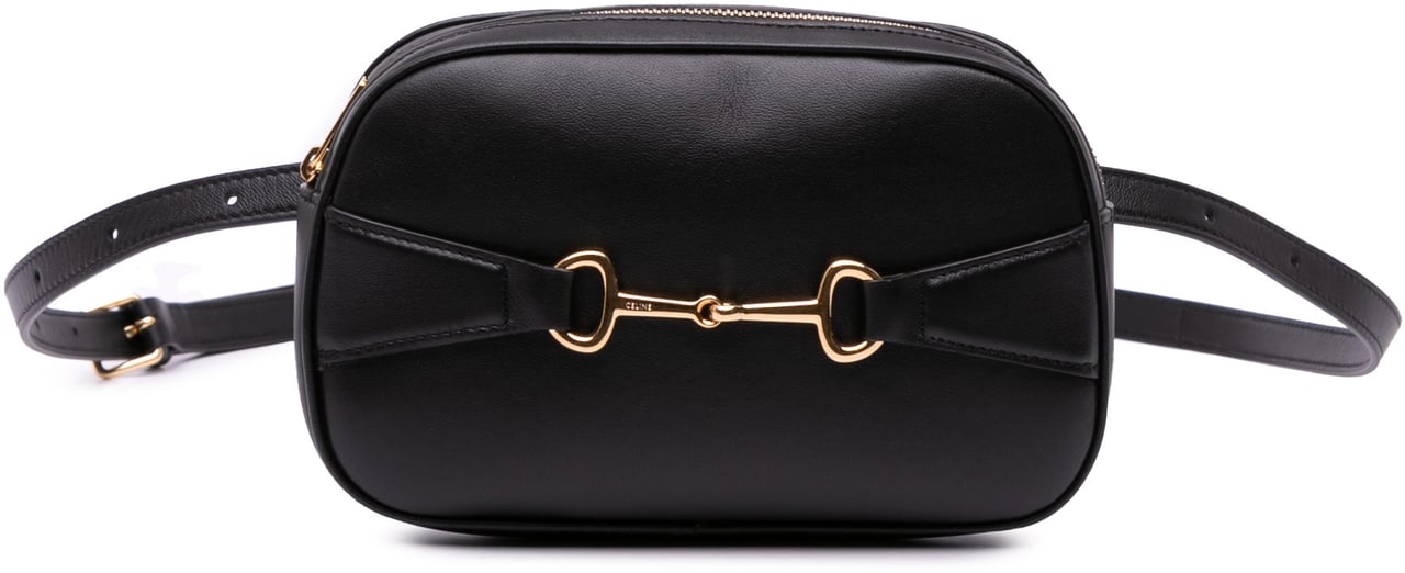 Celine Leather Crecy Belt Bag Zwart