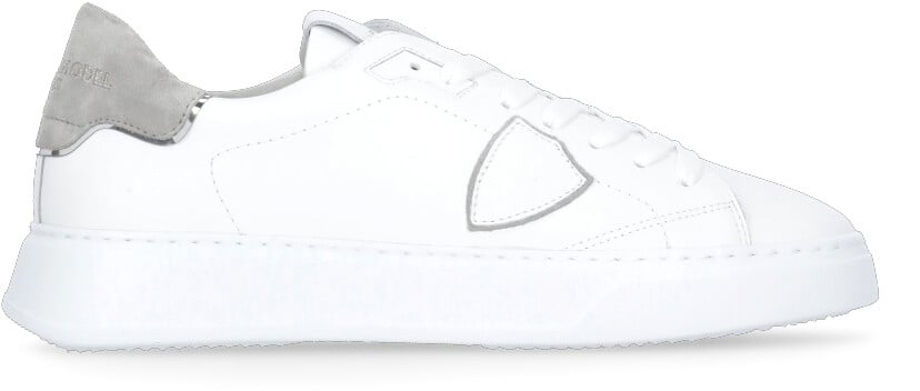 Philippe Model Philippe model sneakers temple low man in leather color white/grey Wit