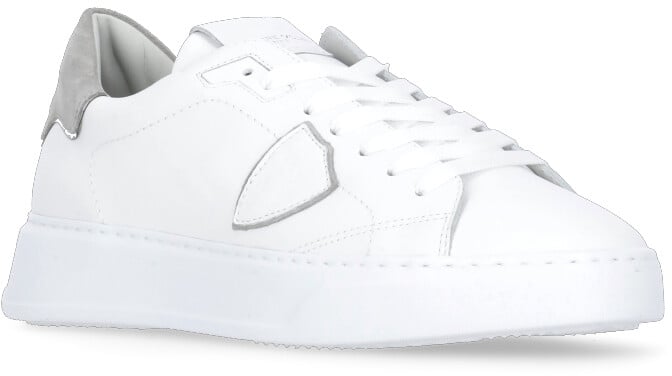 Philippe Model Philippe model sneakers temple low man in leather color white/grey Wit