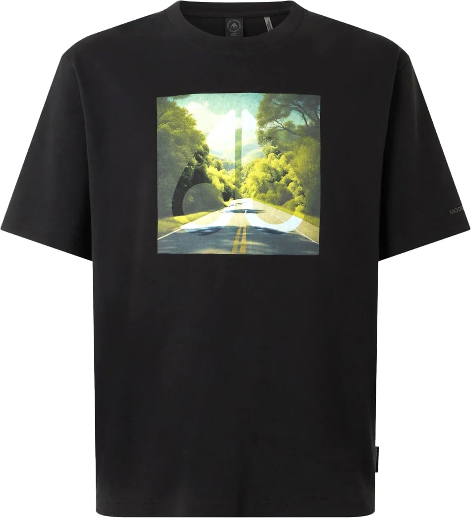 Moose Knuckles Pine Avenue Tee Black Zwart
